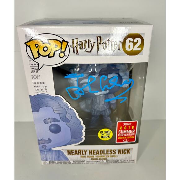 Harry Potter Signed John Cleese Nearly Headless Nick #62 Funko JSA - Picture 1 of 8